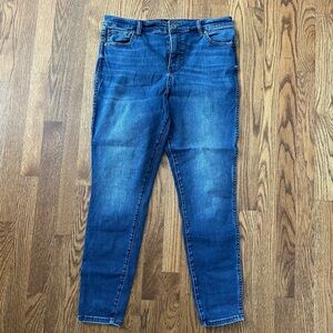 Kut from the Kloth High Rise Connie Fab Ab Ankle Skinny Jeans, size 14